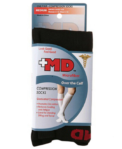 Comprssn Scks M/f Med Uni Blck 1 Pr , Hosiery Supports
