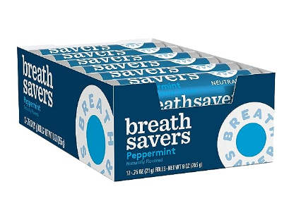 Breath Savers Candy Pep-o-mint 24x12 , Each