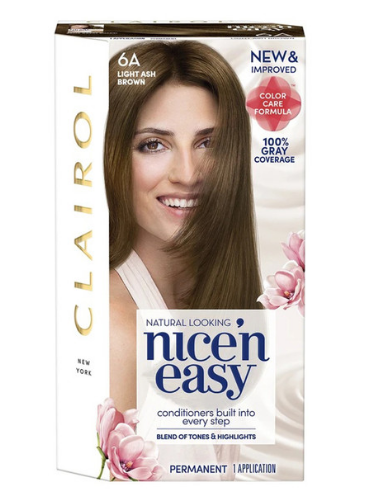 Clairol Nice 'n Easy Haircolor 114 Light Ash Brown , Kit