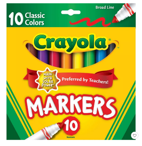 Markers Broad Classic Crayola 10 , Each