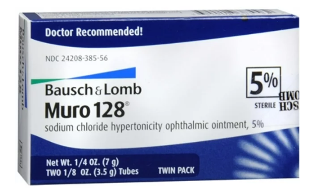 Bausch & Lomb Muro-128 Ophthalmic Ointment, 5%, 2ct , Ointment