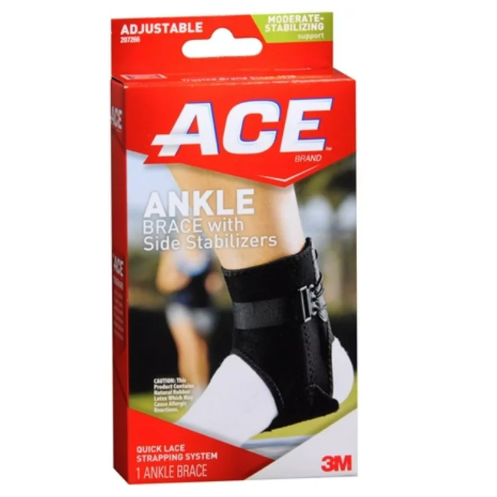 Ace Ankle Brace With Side Stabilizers One Size , Supports-braces