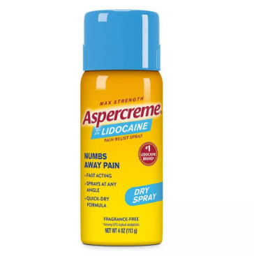 Aspercreme Lidocaine Dry Spray Odor-free 4 Oz , Sprays Medical External