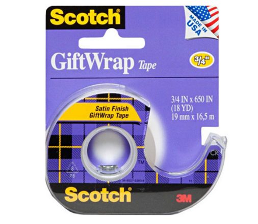 Scotch Tape Gift Wrap Satin 3/4 X 650 In. 1 Ct , Tape