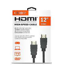 Coby Hdmi High Speed Cable 12f 1 , Each